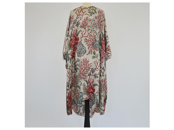 Biyan Poncho Kleid mit Mehrfarbigem Blumenmuster Mehrfarben - Ansicht 3