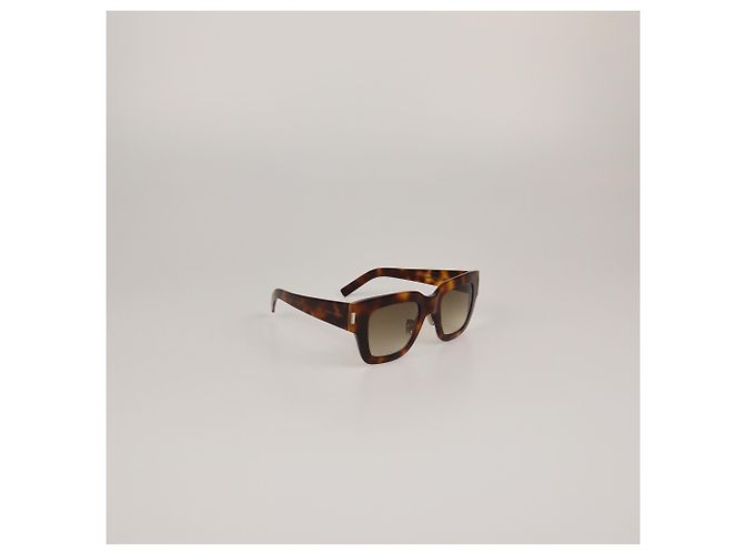 Saint Laurent Brown Tortoise Gradient Classic Slim Sunglasses - view 2