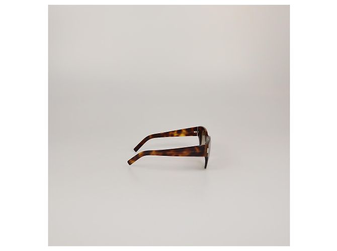 Saint Laurent Brown Tortoise Gradient Classic Slim Sunglasses - view 3