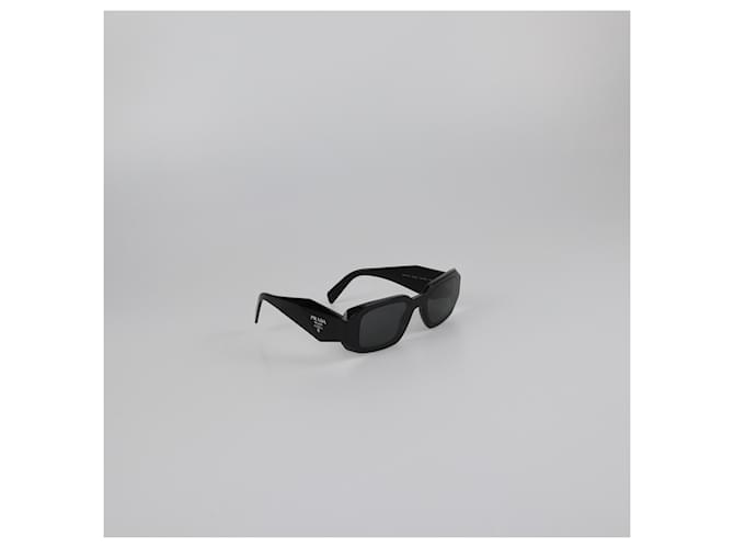 Prada Black Symbole Rectangular Sunglasses - view 2