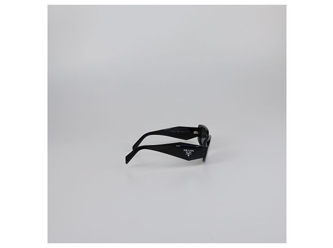 Prada Black Symbole Rectangular Sunglasses - view 3