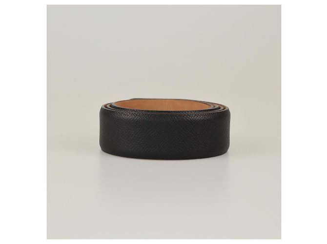 Giorgio Armani Schwarzer Slim Logo Bickle Gürtel - Ansicht 2