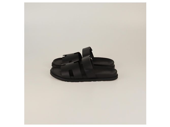 Hermès Hermes Black Chypre Sandals - view 3