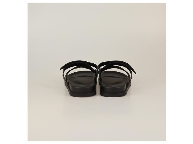 Hermès Hermes Black Chypre Sandals - view 5