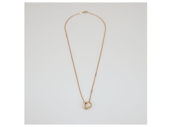 Cartier Pendente Love in Diamanti in Oro Rosa 18K, Collana Mezza Pavé D'oro - vista 4
