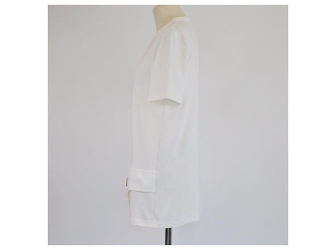 Christian Dior T-shirt Dior Homme bianco con tasca a sella integrata - vista 2