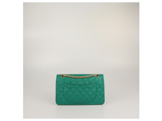 Borsa a tracolla 2.55 Reissue 225 trapuntata verde invecchiata Chanel - vista 3