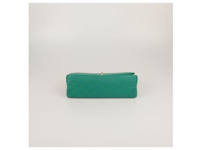 Borsa a tracolla 2.55 Reissue 225 trapuntata verde invecchiata Chanel - vista 4