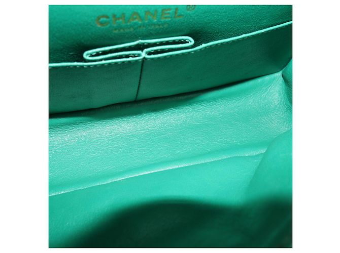 Borsa a tracolla 2.55 Reissue 225 trapuntata verde invecchiata Chanel - vista 5