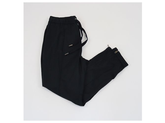 Jogger Neri con Dettaglio Zip Dolce & Gabbana Nero - vista 3