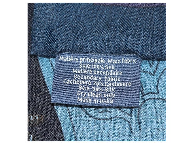 Hermès Sciarpa reversibile in cristallo Brides de Gala multicolore, stampa Zebra Pegasus e Della Cavalleria - vista 10