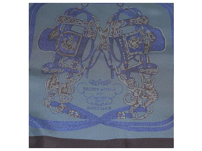 Hermès Sciarpa reversibile in cristallo Brides de Gala multicolore, stampa Zebra Pegasus e Della Cavalleria - vista 3