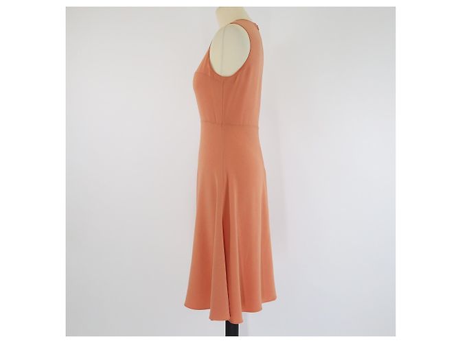 Vestido skater de crepé con paneles Joseph Peach Melocotón - vista 2