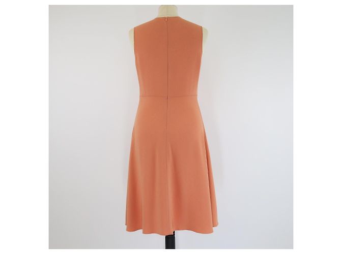 Vestido skater de crepé con paneles Joseph Peach Melocotón - vista 3