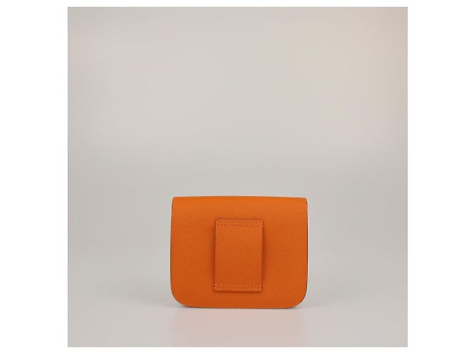 Cartera Slim Constance en Epsom Naranja de Hermès - vista 4