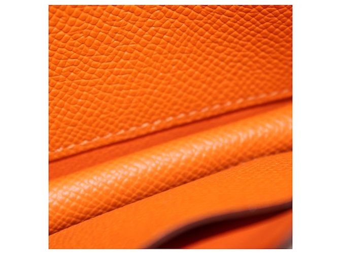 Cartera Slim Constance en Epsom Naranja de Hermès - vista 6