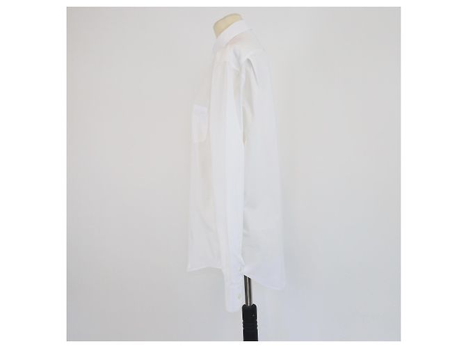 Polo bianco a maniche lunghe con bottoni frontali Louis Vuitton - vista 2