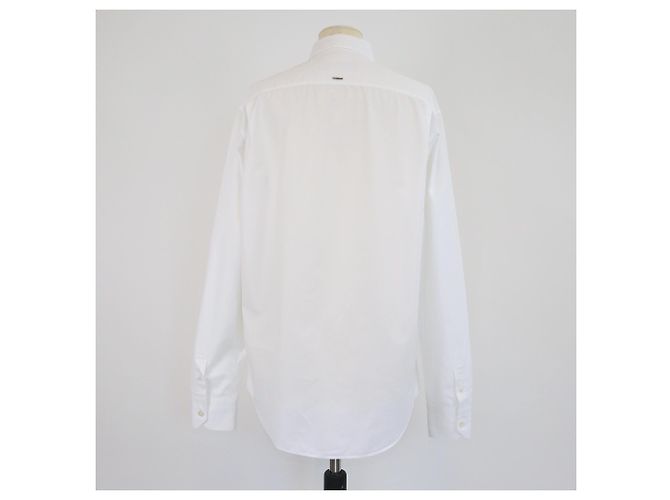 Polo bianco a maniche lunghe con bottoni frontali Louis Vuitton - vista 3