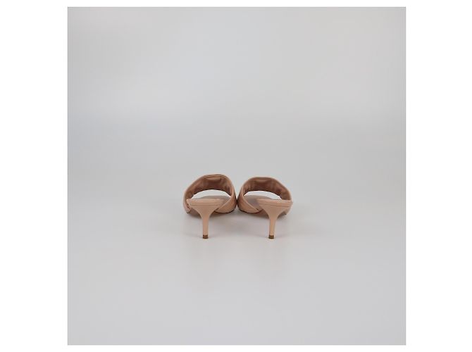 Louis Vuitton Nude Monogram Embossed Revival Mules Flesh - view 5