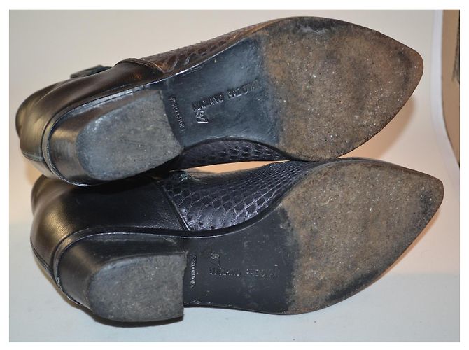 Stivaletti Luciano Padovan in pelle nero argento - vista 6