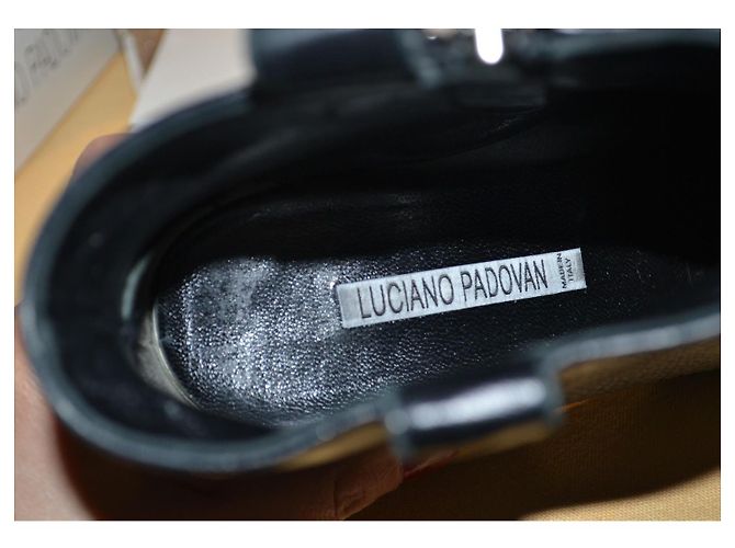 Stivaletti Luciano Padovan in pelle nero argento - vista 7