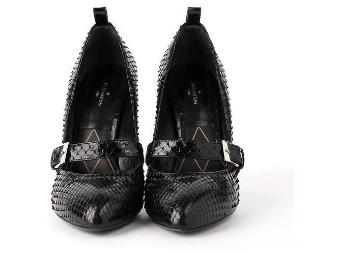 Décolleté Louis Vuitton in pelle nera 37 EU Nero - vista 3