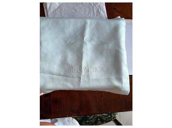 Décolleté con plateau Jimmy Choo in pelle bianca con perle Bianco - vista 20