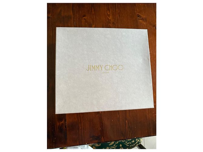 Décolleté con plateau Jimmy Choo in pelle bianca con perle Bianco - vista 21