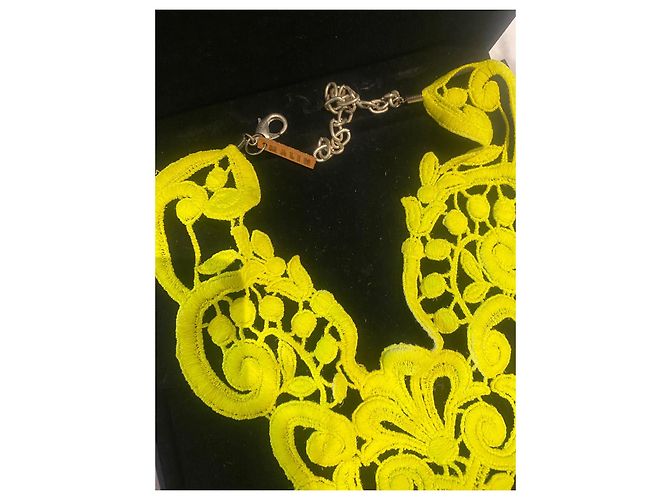 Paul Smith Collana in pizzo vintage unica Giallo - vista 2