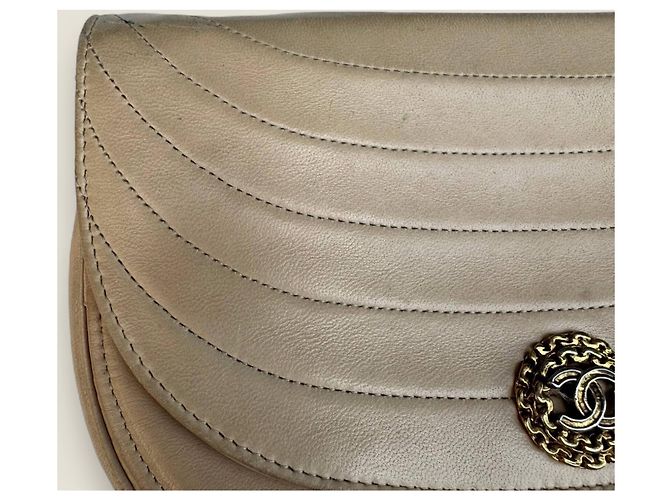 Chanel media luna beige - vista 10