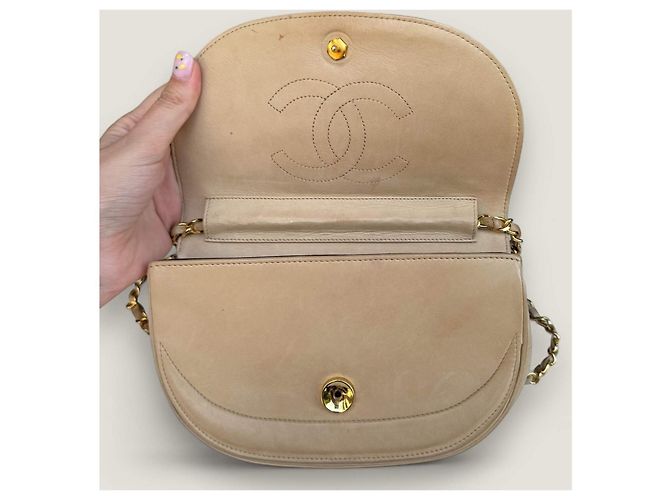 Chanel media luna beige - vista 4