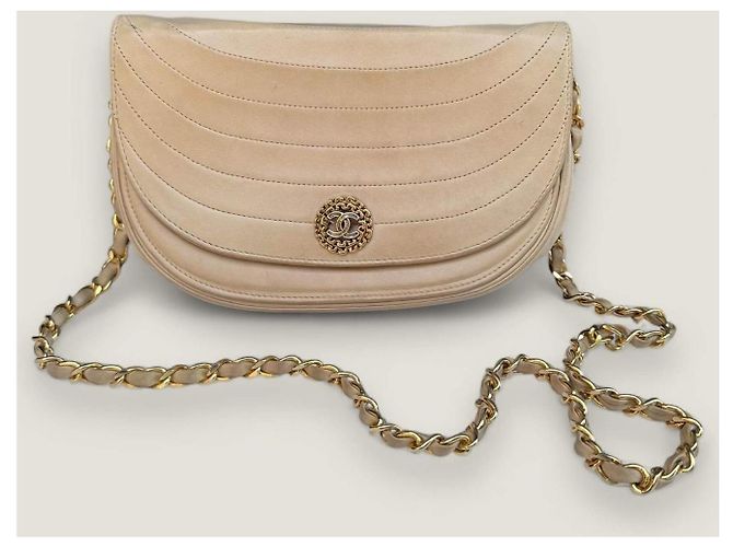 Chanel media luna beige - vista 7