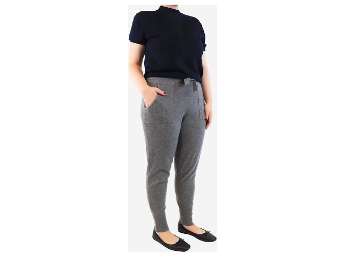 Eres Grey wool-blend knit trousers - size XL Gris - vista 2