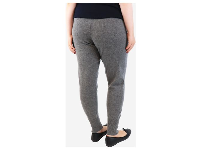 Eres Grey wool-blend knit trousers - size XL Gris - vista 3