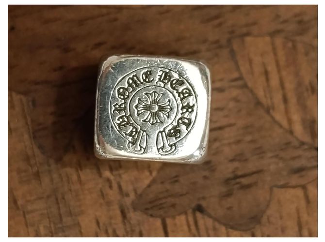 Chrome Hearts Dés de jeu en argent Chrome Heart Argenté - vue 5