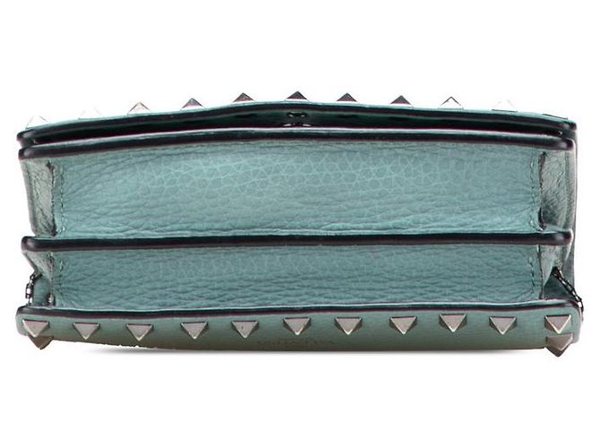 Borsa a Spalla Valentino Rockstud Chain Verde - vista 3