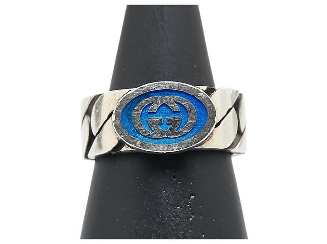 Anello a Catena Interlocking G di Gucci Argento - vista 2