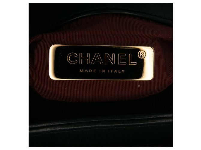 Chanel Mini Nera in Pelle Trapuntata con Perle CC Accordion Nero - vista 5