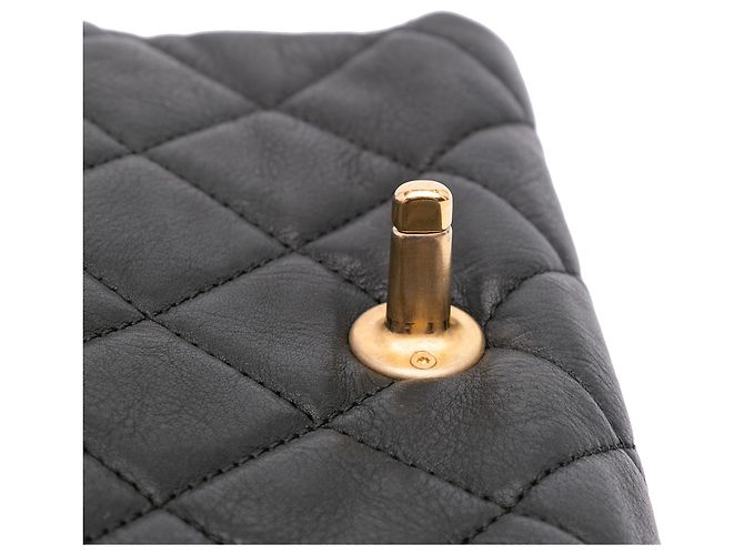 Chanel Mini Nera in Pelle Trapuntata con Perle CC Accordion Nero - vista 8