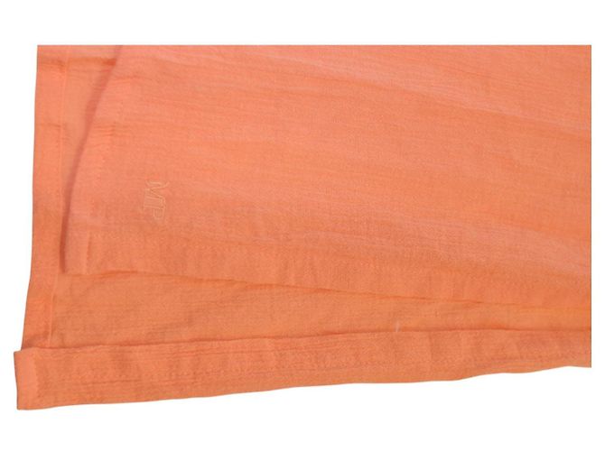 Autre Marque Vestido camisero largo de algodón naranja Mariana Penteado - vista 6