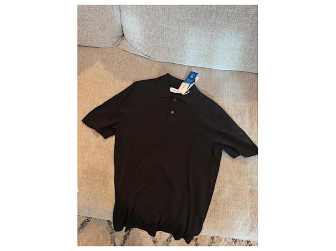 Polo in maglia Sarowan Samsoe & Samsoe nera Nero - vista 4
