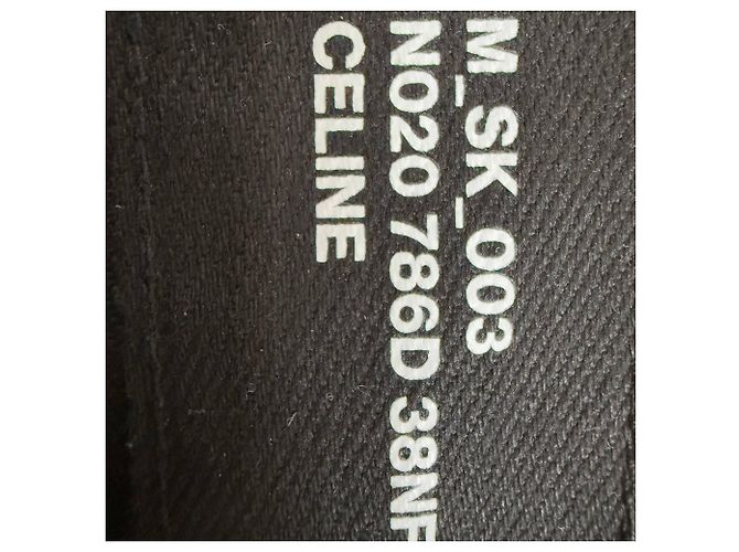 Céline Jeans ajustados Celine em algodão preto - vista 3