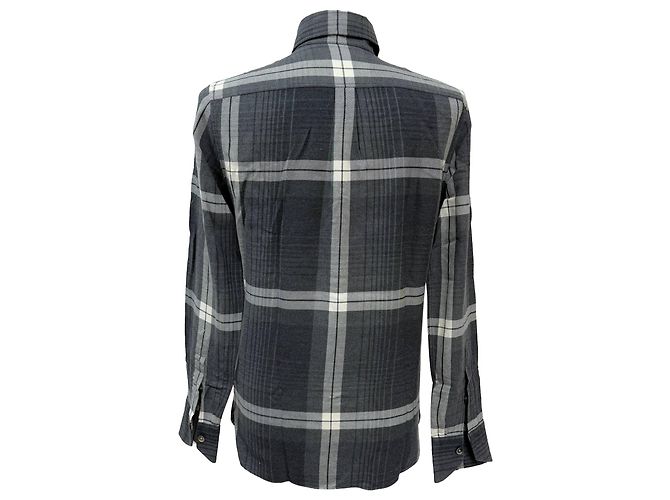 Tom Ford Check Shirt in Multicolor Cotton Multiple colors - view 2