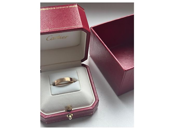 Anello di Nozze Cartier C Gold hardware - vista 4