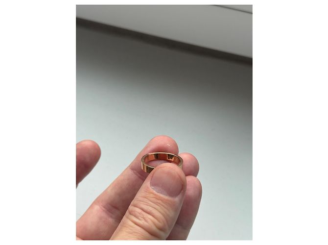 Anello di Nozze Cartier C Gold hardware - vista 8