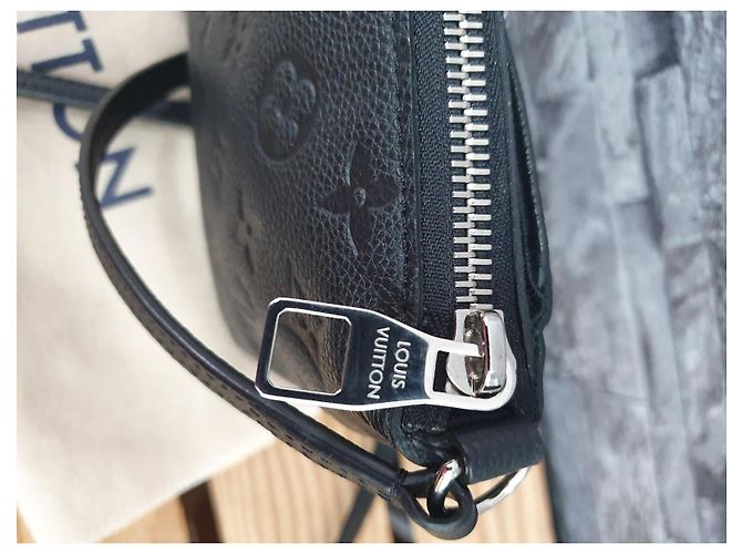 Louis Vuitton Pallas BB Pelle Monogramma Nera Nero - vista 5