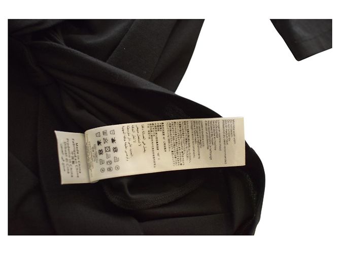 Camiseta negra de algodón drapeada de manga corta 3.1 Phillip Lim Negro - vista 8