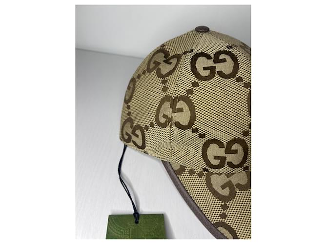 Cappellino Gucci Jambo Beige in Cotone - vista 3