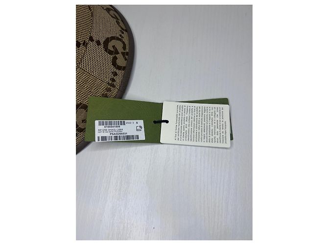 Cappello Bob Gucci Jumbo Beige in Cotone - vista 11