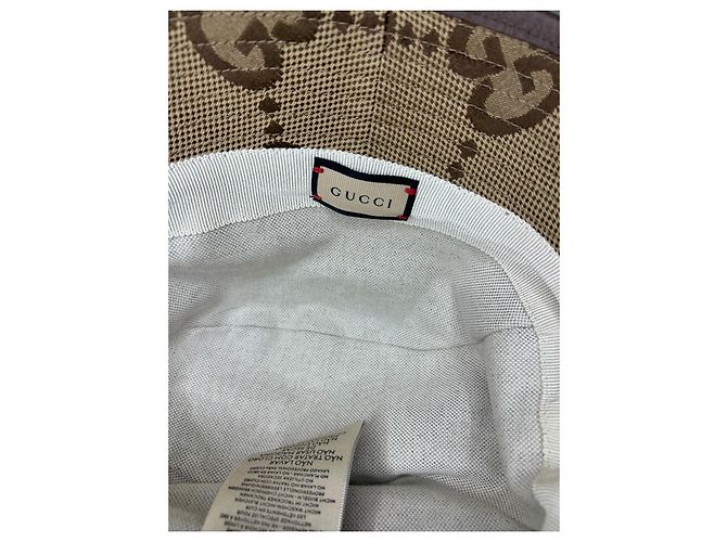 Cappello Bob Gucci Jumbo Beige in Cotone - vista 9